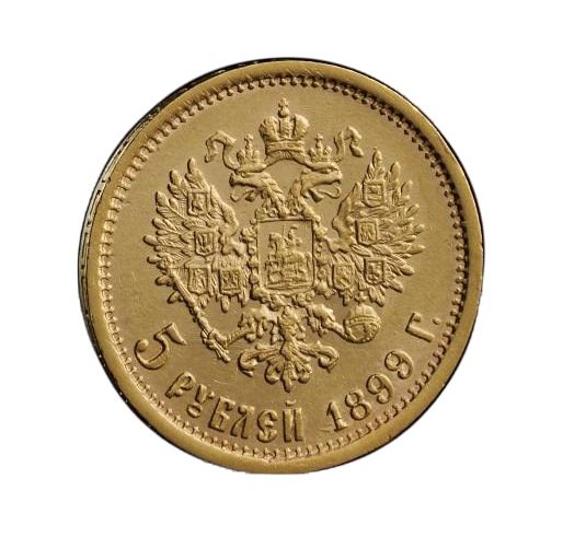 Nikolajaus 2-ojo 5 rublių moneta (260€)